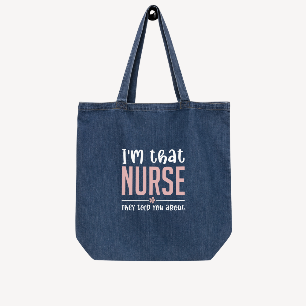 Organic Denim Tote Bag