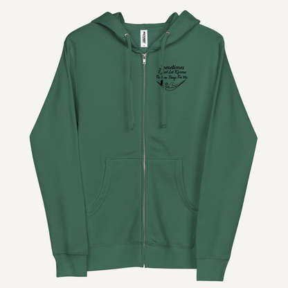 Unisex Fleece Zip Up Hoodie