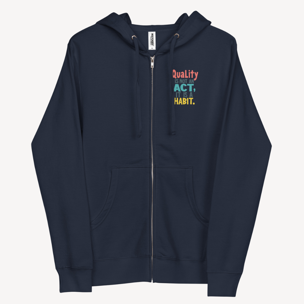 Unisex Fleece Zip Up Hoodie
