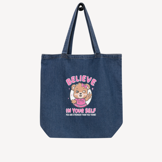 Organic Denim Tote Bag