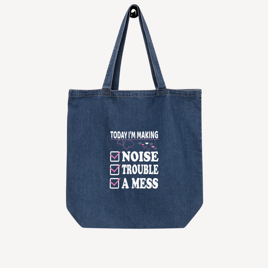 Organic Denim Tote Bag