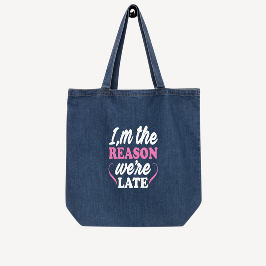 Organic Denim Tote Bag